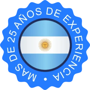 25 años de experiencia azul